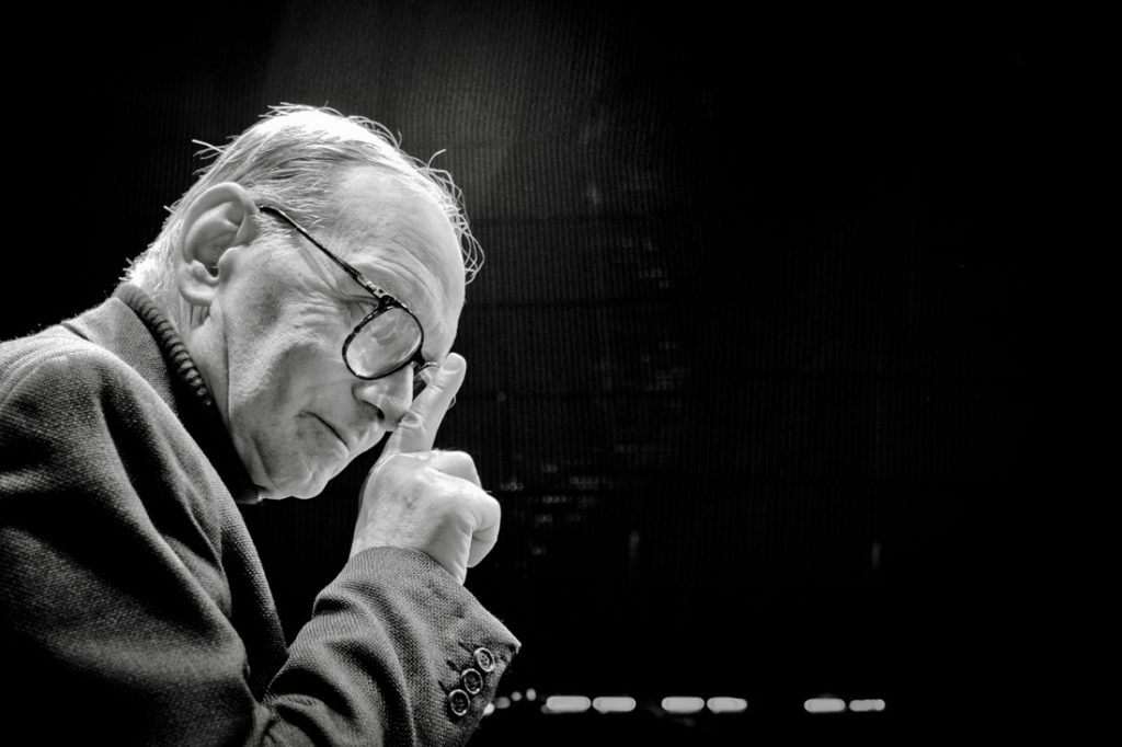 Ritratto fotografico di Ennio Morricone – Studio Beltramo